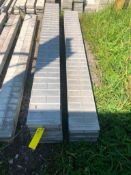 (10) 10" x 8' Symons Aluminum Concrete Forms, Smooth Brick 6-12 Hole Pattern. Located at 2086 E US