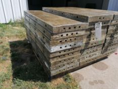 (19) 14" x 4' Wall-Ties Aluminum Concrete Forms, Smooth 6-12 Hole Pattern. Located at 301 E Henry