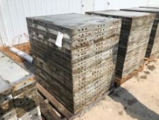 (20) 3' x 40" Wall-Ties Aluminum Concrete Forms, Smooth 6-12 Hole Pattern. Located at 301 E Henry