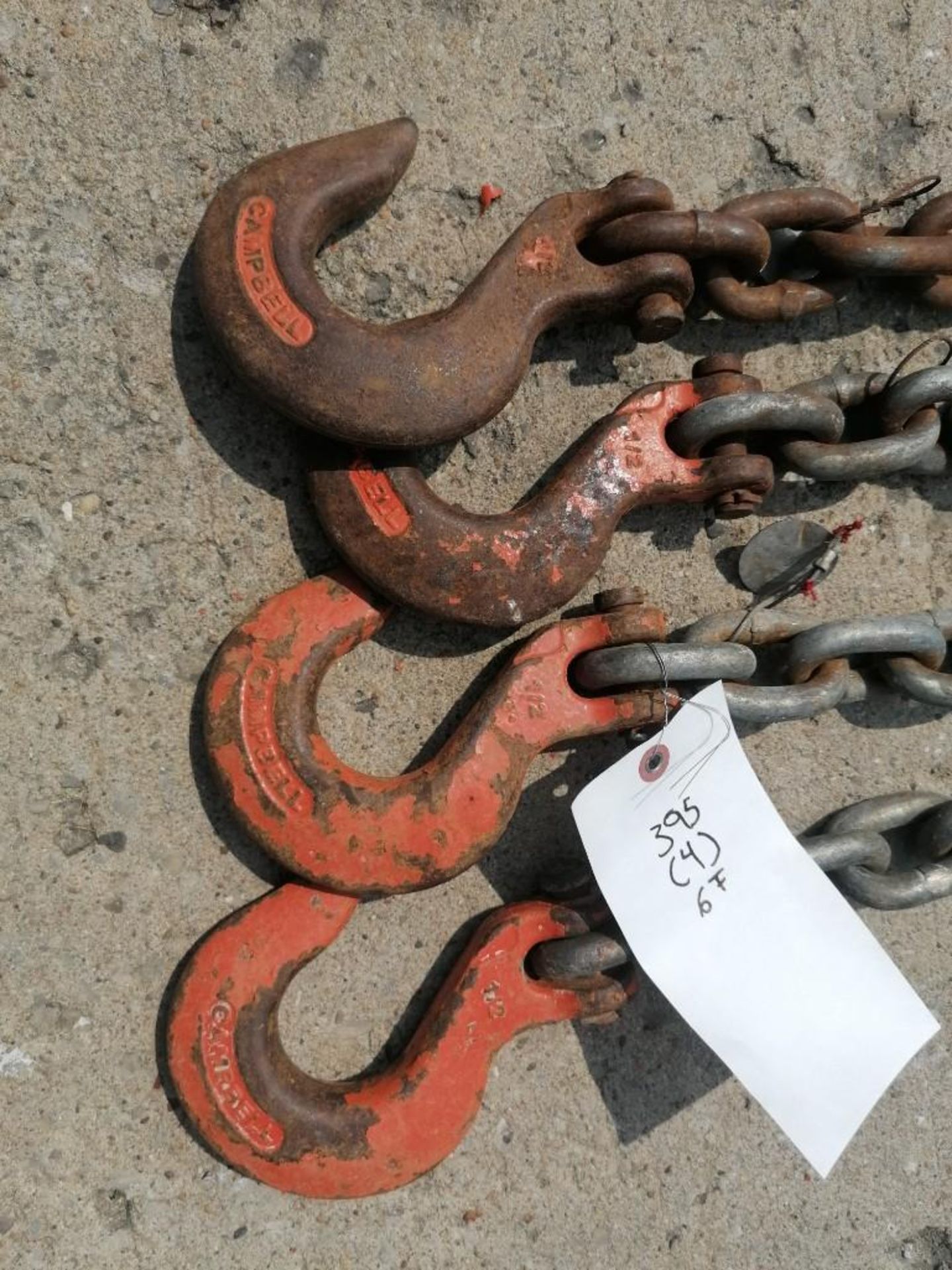 (4) 1/2" USA 6' Chain with hook. Located at 301 E Henry Street, Mt. Pleasant, IA 52641. - Image 2 of 3