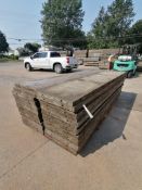 (30) 2' x 9' Wall-Ties Aluminum Concrete Forms, Laydowns, Smooth 6-12 Hole Pattern. Located at 301 E