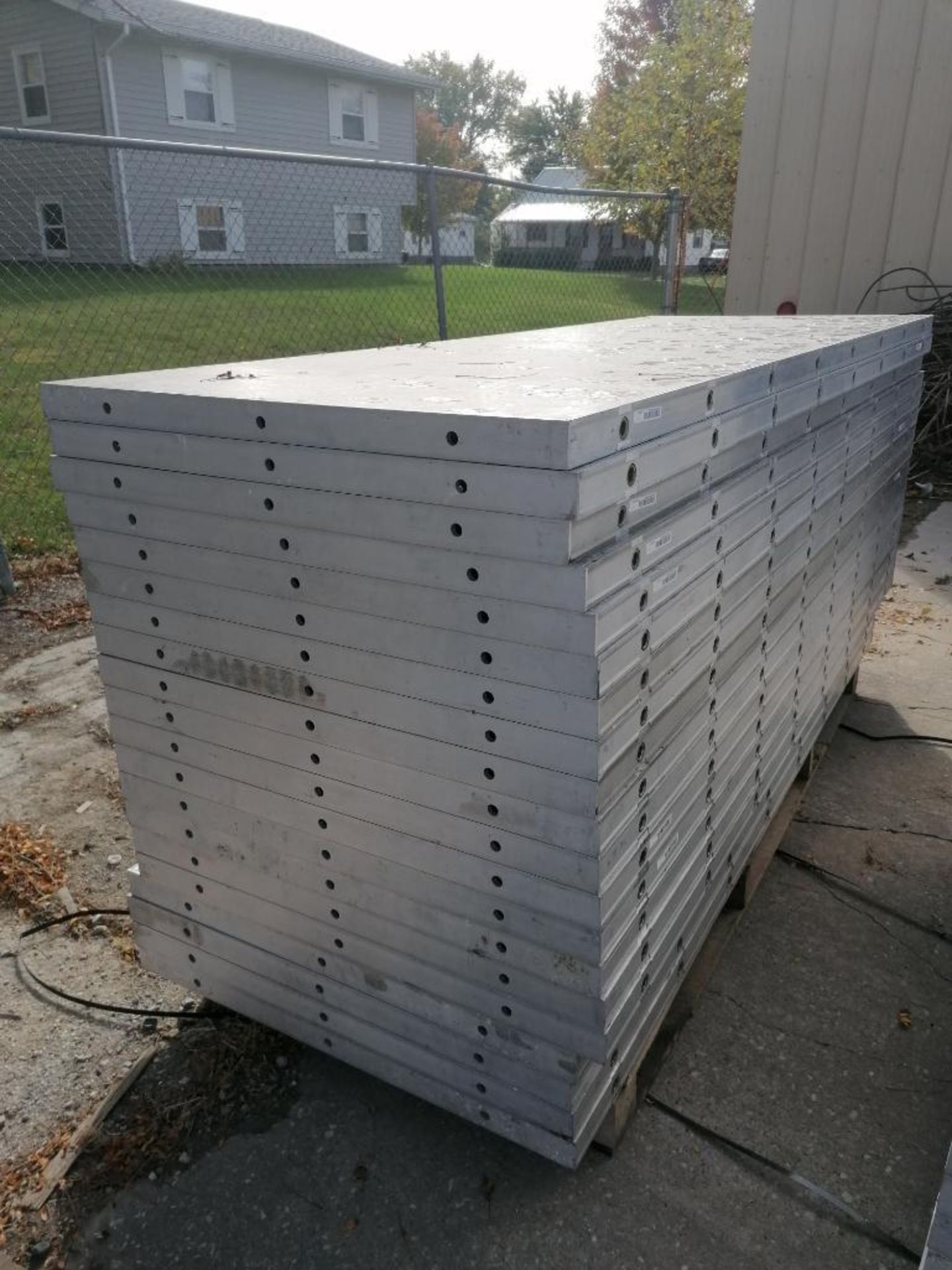 (20) 36" x 8' NEW Badger Smooth Aluminum Concrete Forms 6-12 Hole Pattern. Located in Mt. - Image 4 of 6