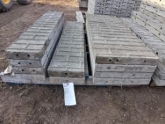 (4) 18" x 4' (2) 10" x 4' & (4) 9" x 4' Tuf-N-Lite Textured Brick Aluminum Concrete Forms 6-12