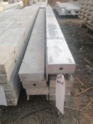(9) 5" x 8' Smooth Aluminum Concrete Forms 6-12 Hole Pattern. Located in Ixonia, WI