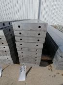 (10) 10" x 9' NEW Badger Smooth Aluminum Concrete Forms 8" Hole Pattern. Located in Mt. Pleasant,