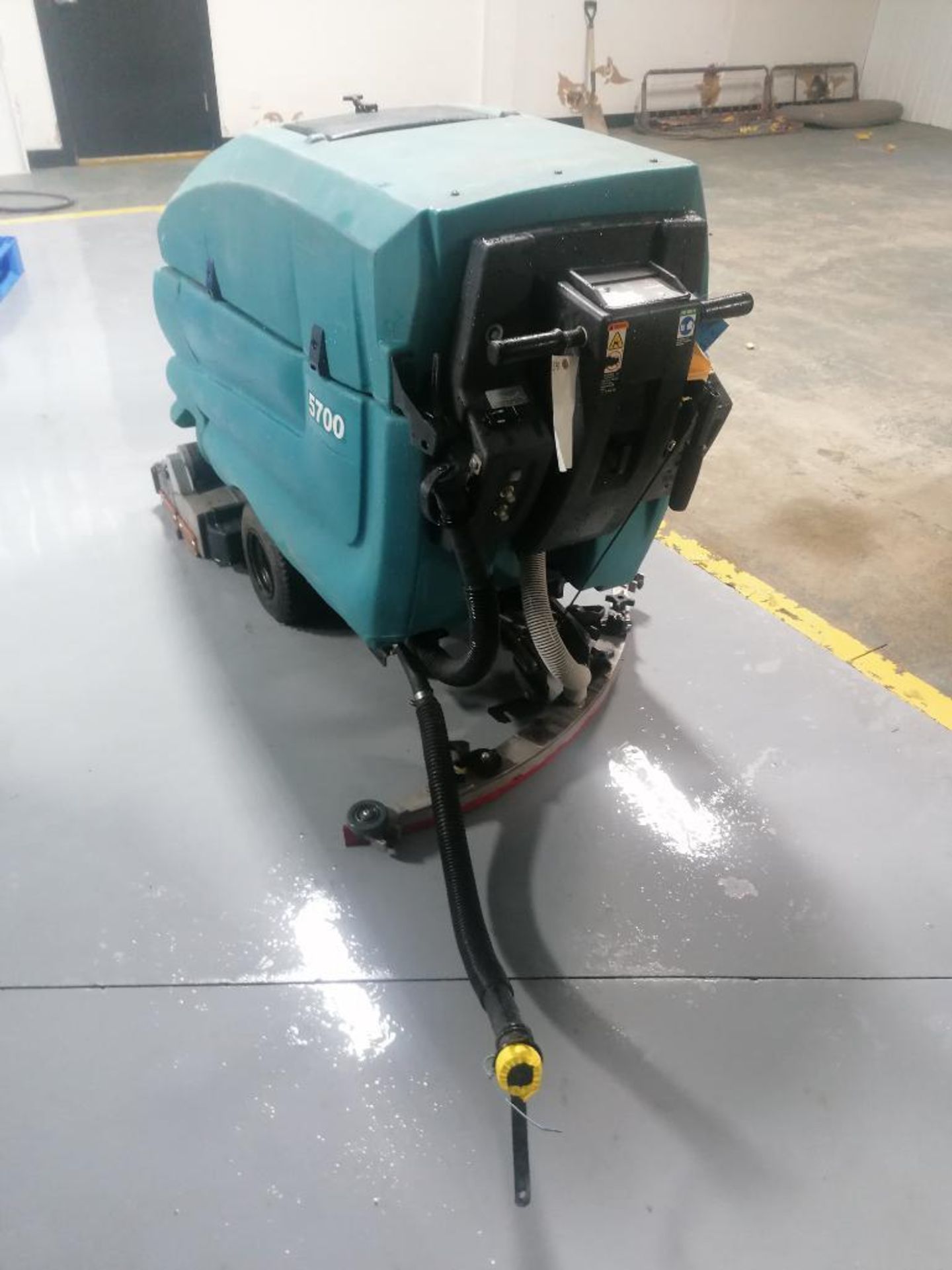 Tennant 5700 Floor Scrubber, Serial #15394, 36 V. Located in Mt. Pleasant, IA. - Image 4 of 16