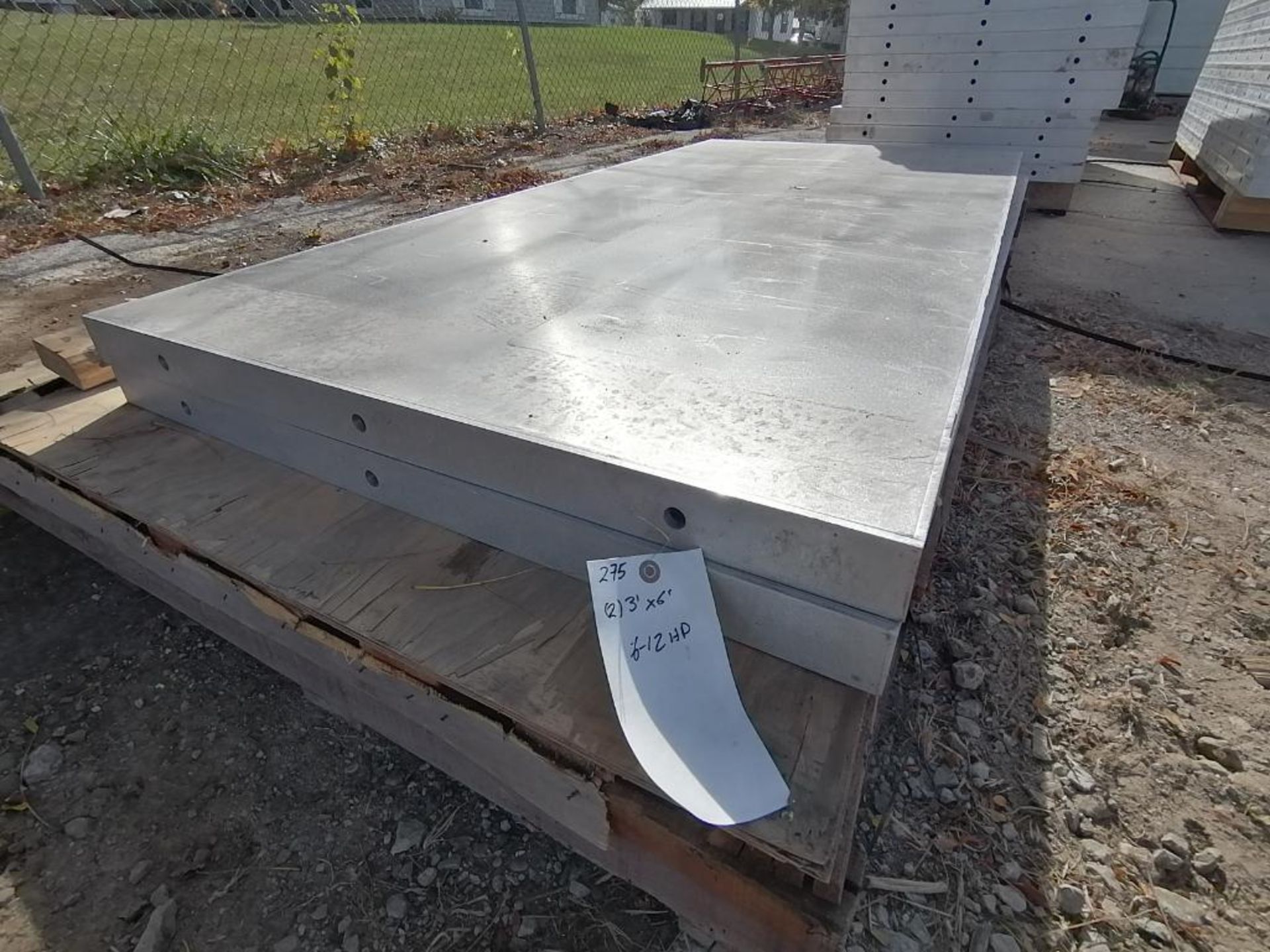 (2) 36" x 6' NEW Badger Smooth Aluminum Concrete Forms 6-12 Hole Pattern. Located in Mt. Pleasant,