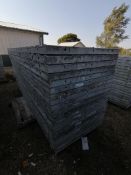 (20) 36" x 9' Precise Textured Brick Aluminum Concrete Forms 6-12 Hole Pattern. Located in Woodbine,