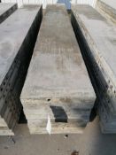 (8) 16" x 9' Western Elite Smooth Aluminum Concrete Forms 6-12 Hole Pattern. Located in Mt.