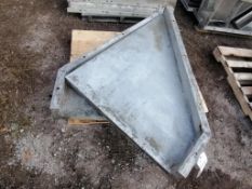 (2) 36" x 4' x 4" Ledge, Tuf-N-Lite Stoops Smooth Aluminum Concrete Forms 6-12 Hole Pattern. Located