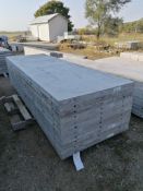 (11) 36" x 9' Precise Smooth Aluminum Concrete Forms 6-12 Hole Pattern. Located in Woodbine, IA