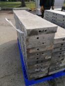 (12) 10" x 4' Western Elite Smooth Aluminum Concrete Forms 6-12 Hole Pattern. Located in Mt.