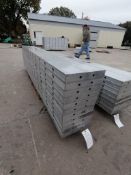 (11) 12" X 9' NEW Badger Smooth Aluminum Concrete Forms 8" Hole Pattern. Located in Mt. Pleasant,