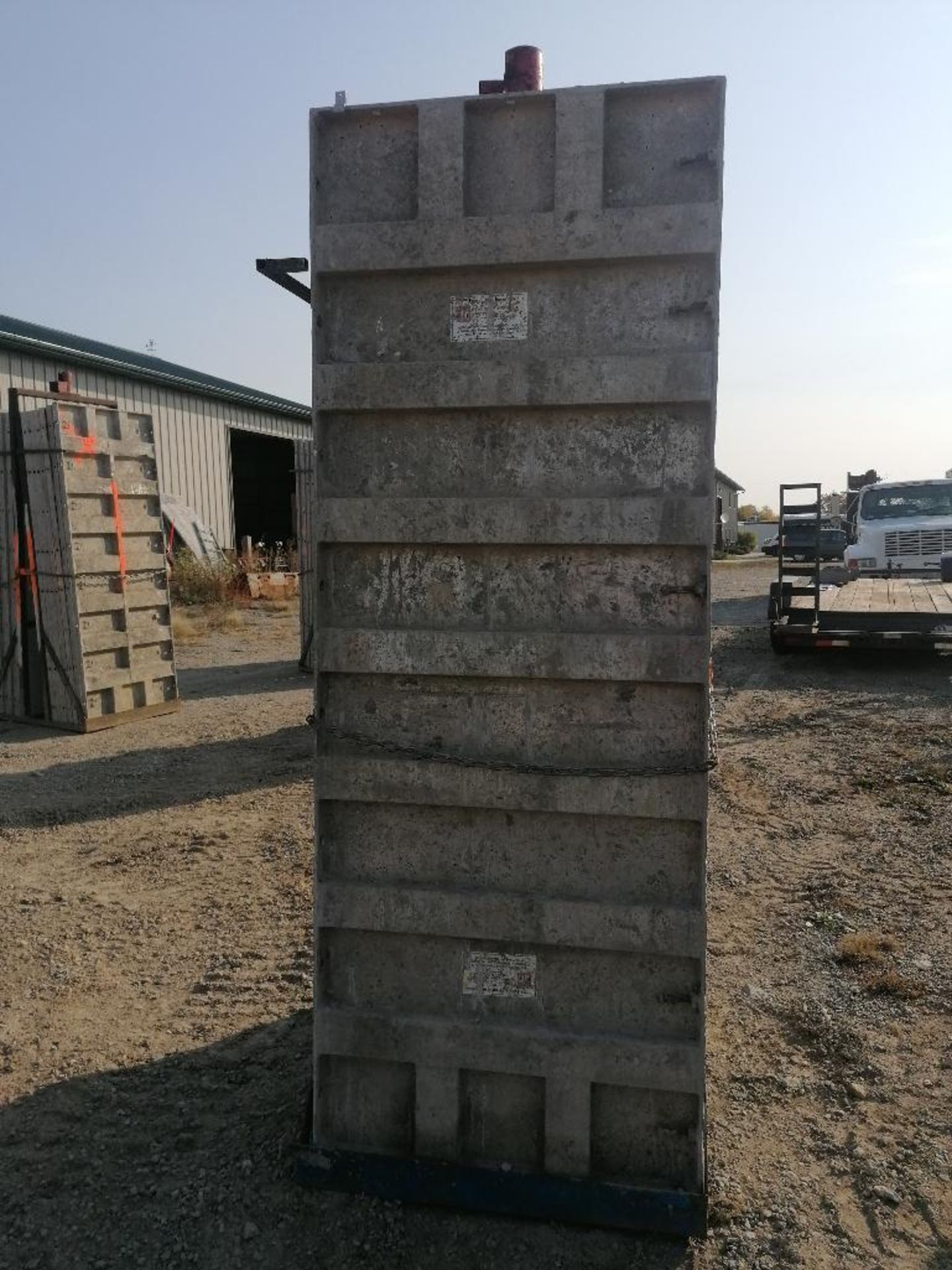 (16) 36" X 8' Precise Smooth Aluminum Concrete Forms 6-12 Hole Pattern with attached hardware, - Image 7 of 12