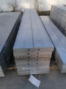 (8) 16" x 8' NEW Badger Smooth Aluminum Concrete Forms 6-12 Hole Pattern. Located in Mt. Pleasant,