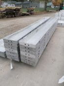 (14) 10" x 9' NEW Badger Smooth Aluminum Concrete Forms 6-12 Hole Pattern. Located in Mt.