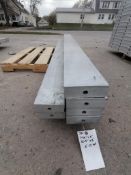 (4) 6" X 8' & (2) 5" X 8' NEW Badger Smooth Aluminum Concrete Forms 6-12 Hole Pattern. Located in