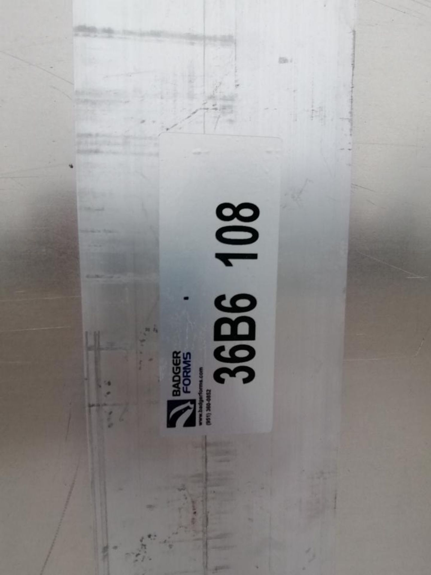 (20) 36" X 9' NEW Badger Smooth Aluminum Concrete Forms 6-12 Hole Pattern. Located in Mt. - Image 8 of 8