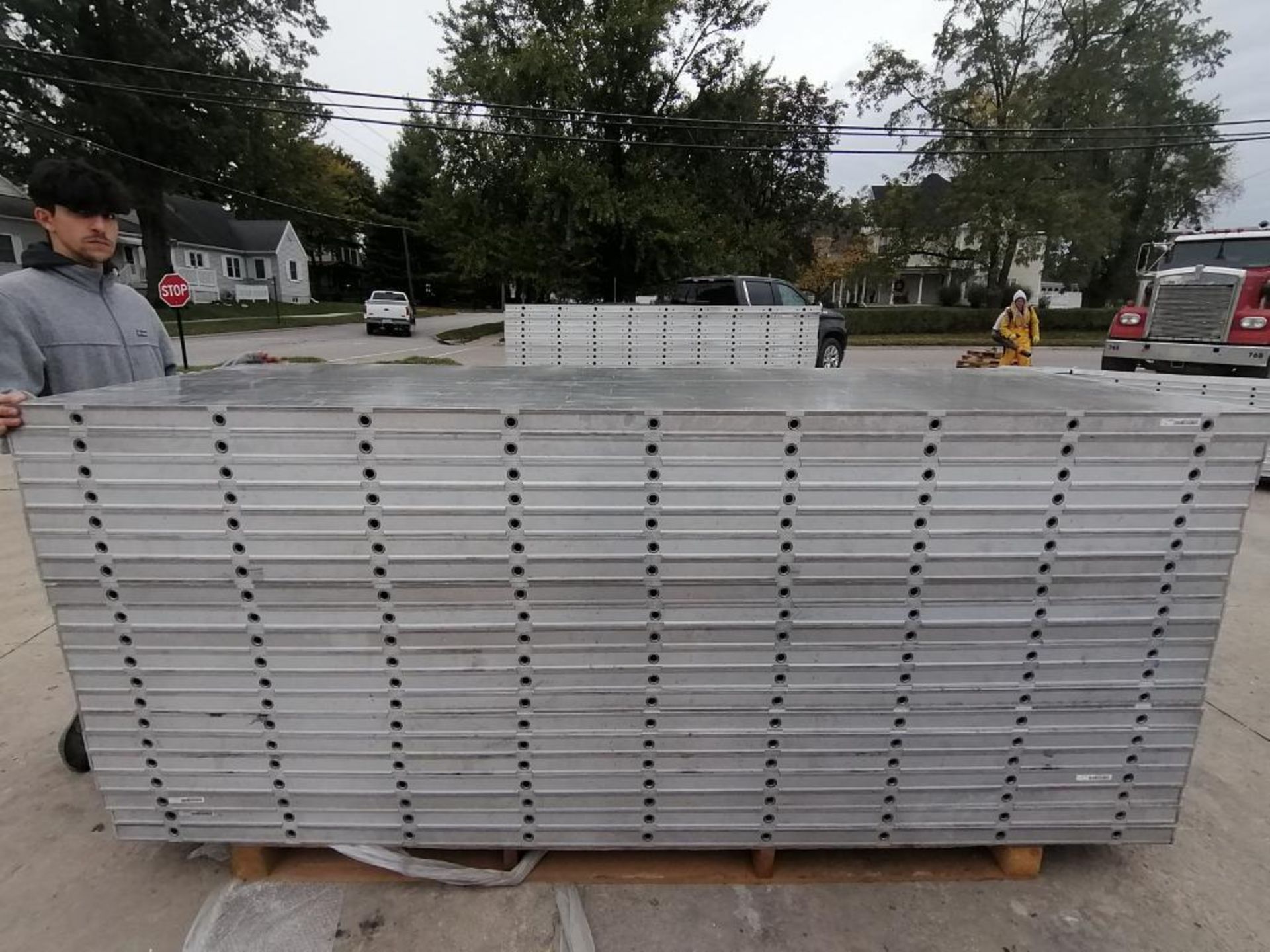 (20) 36" X 9' NEW Badger Smooth Aluminum Concrete Forms 6-12 Hole Pattern. Located in Mt. - Image 6 of 8