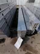 (3) 4" x 8' NEW Badger Smooth Aluminum Concrete Forms 6-12 Hole Pattern. Located in Mt. Pleasant,