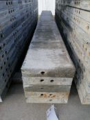 (5) 10" x 9' Western Elite Smooth Aluminum Concrete Forms 6-12 Hole Pattern. Located in Mt.