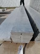 (4) 9" x 9' & (1) 8" x 9' NEW Badger Smooth Aluminum Concrete Forms 8" Hole Pattern. Located in