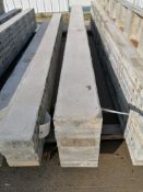 (6) 7" x 9' Western Elite Smooth Aluminum Concrete Forms 6-12 Hole Pattern. Located in Mt. Pleasant,