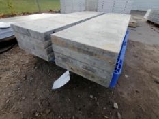 (8) 16" x 5' Western Elite Smooth Aluminum Concrete Forms 6-12 Hole Pattern. Located in Mt.