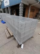 (18) 36" X 8' NEW Badger Smooth Aluminum Concrete Forms 6-12 Hole Pattern. Located in Mt.