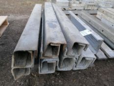 (15) 4" x 4" x 4' & (1) 6" x 6" x 3' ISC Tuf-N-Lite Smooth Aluminum Concrete Forms 6-12 Hole