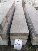 (4) 7" x 4' Tuf-N-Lite Smooth Aluminum Concrete Forms 6-12 Hole Pattern. Located in Ixonia, WI