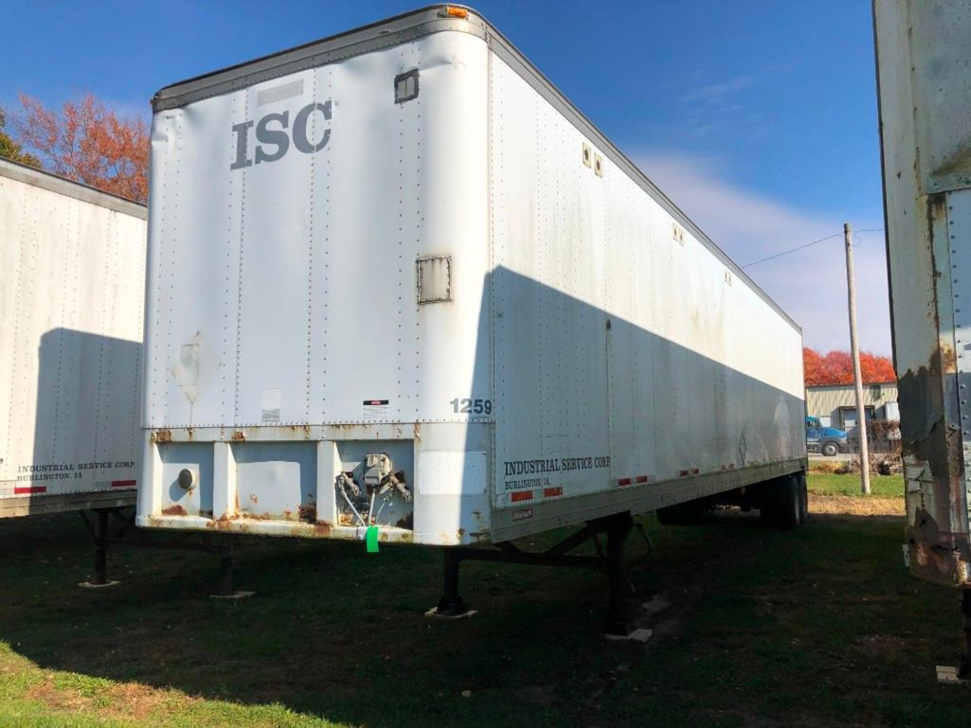 1991 Fruehauf 48' Van Trailer, VIN #1H2V04822ME029339. Located in Burlington, IA.