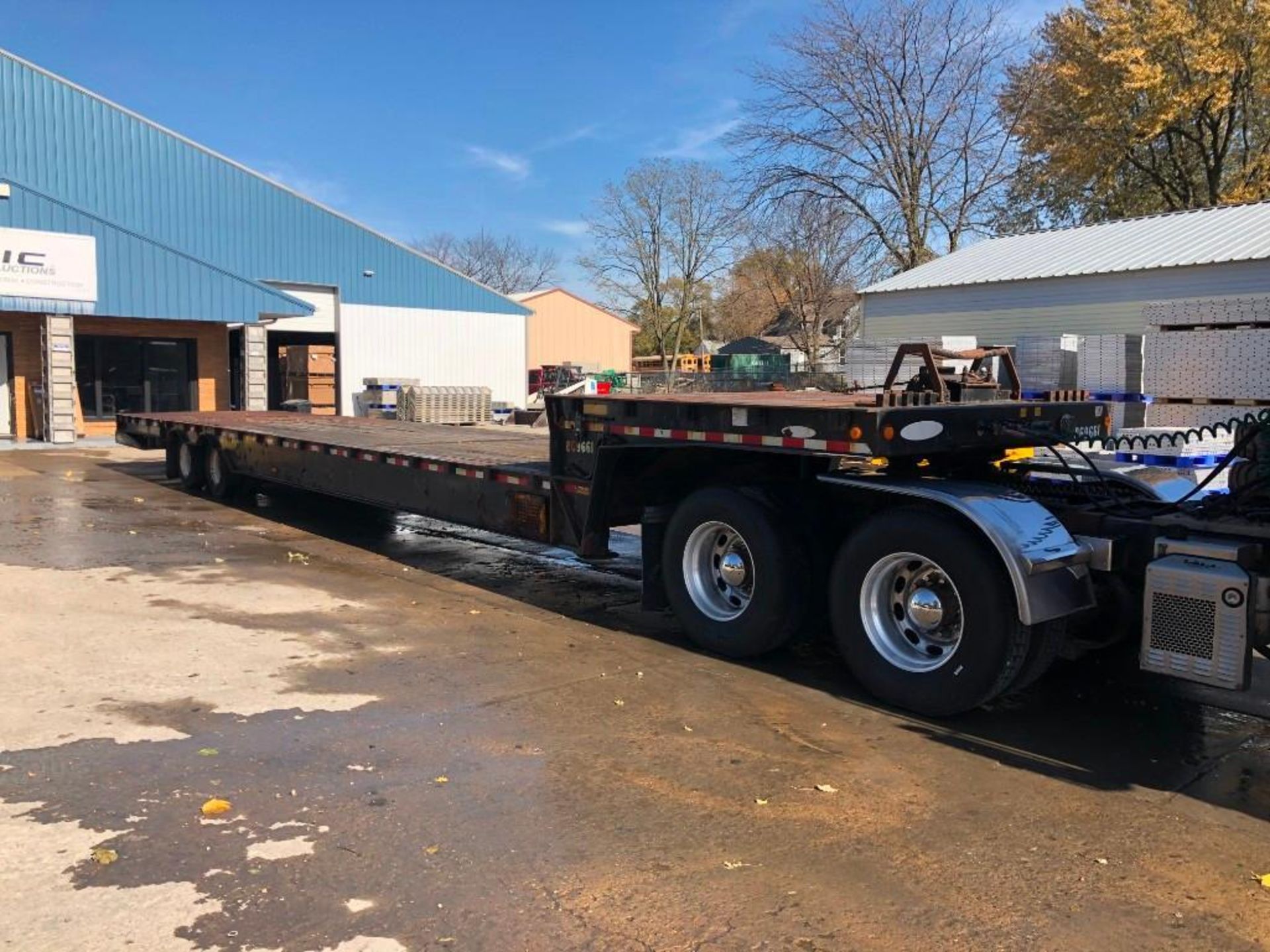 2011 Ledwell Hydratail Trailer Tandem Axle, VIN #1L9GA72A8BL033169, Model #LW4 with winch and scale.