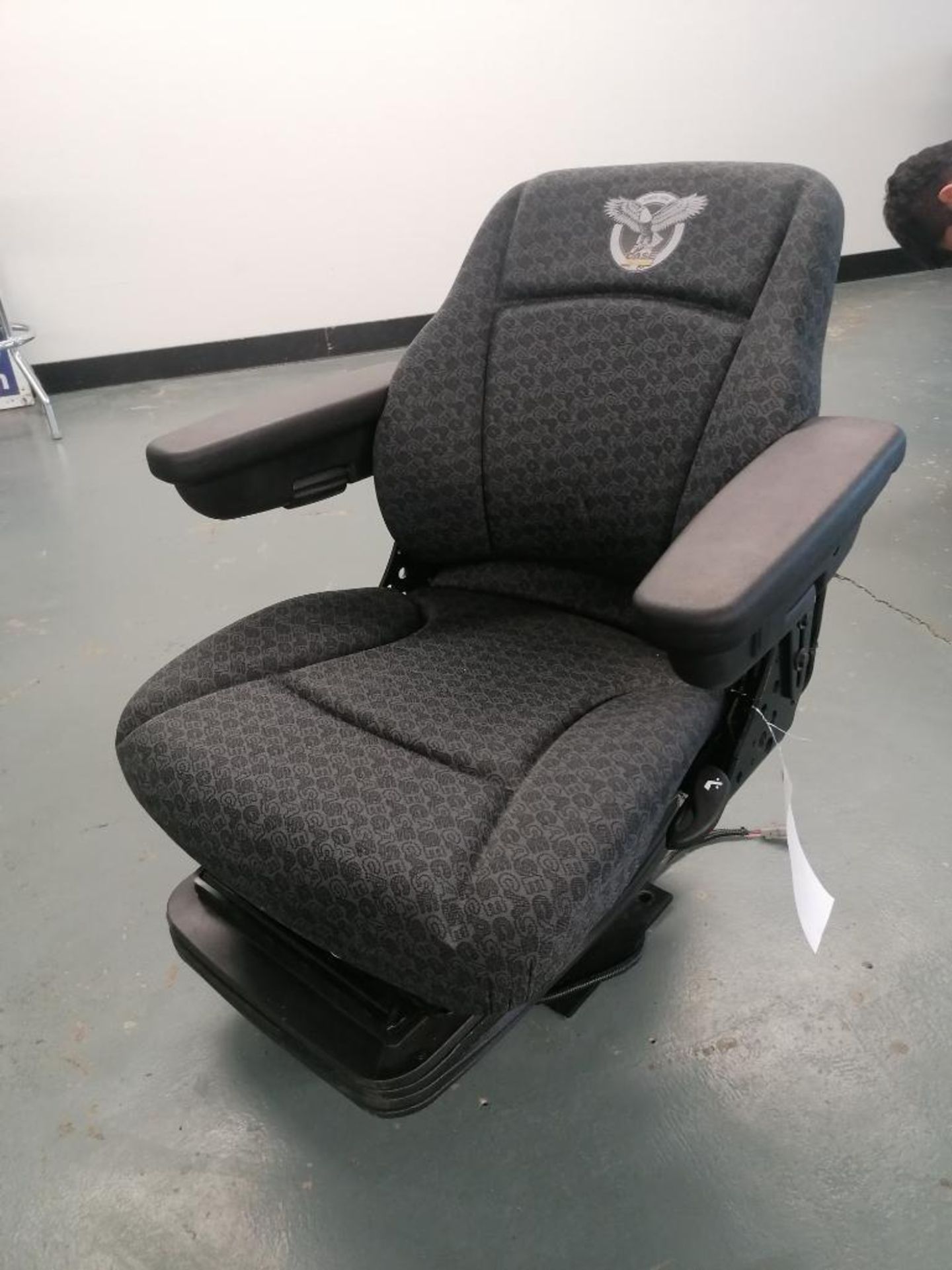 CNH Air Suspension Seat for Case Dozer, Serial #007081847681. Located in Mt. Pleasant, IA.