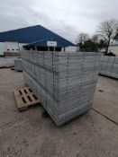 (24) 36" X 9' NEW Badger Smooth Aluminum Concrete Forms 6-12 Hole Pattern. Located in Mt.