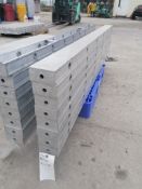 (8) 4" X 6' NEW Badger Smooth Aluminum Concrete Forms 6-12 Hole Pattern. Located in Mt. Pleasant,