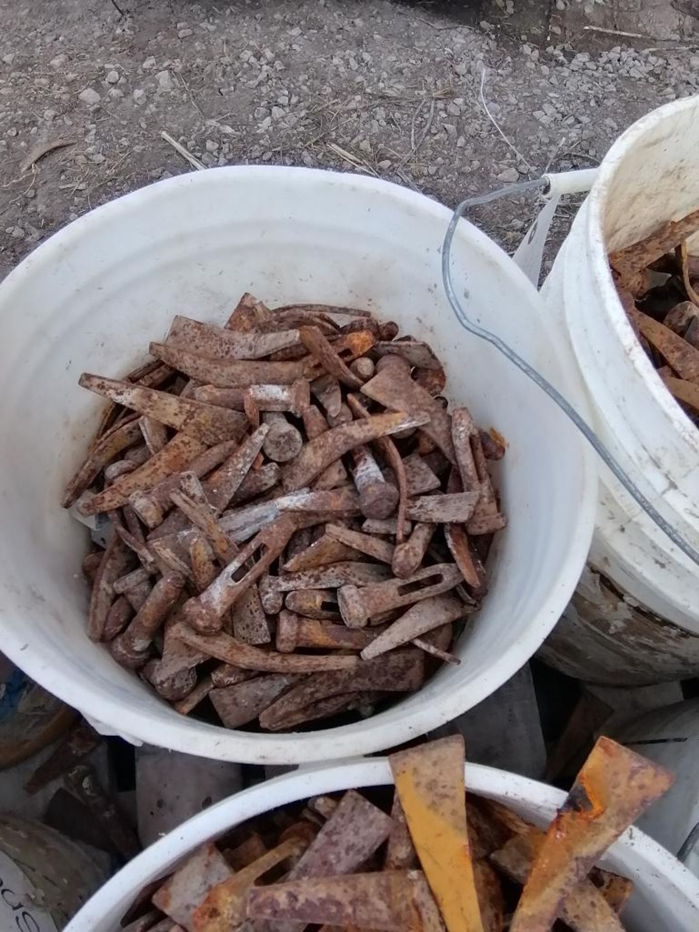 (12) Buckets of Pins & Wedges. Located in Ixonia, WI - Image 12 of 15