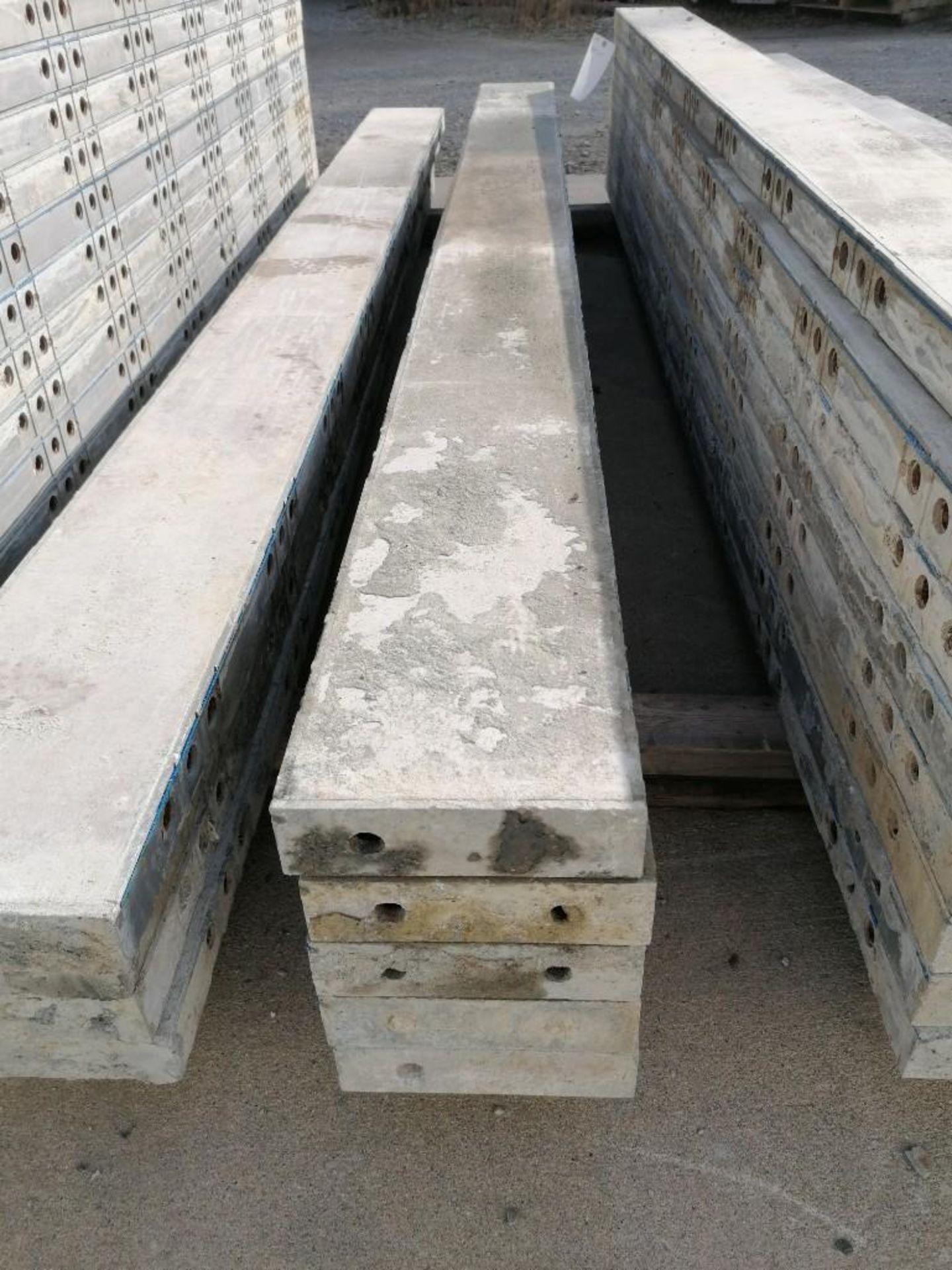 (5) 8" x 9' Jumps Western Elite Smooth Aluminum Concrete Forms 6-12 Hole Pattern. Located in Mt. - Image 2 of 4