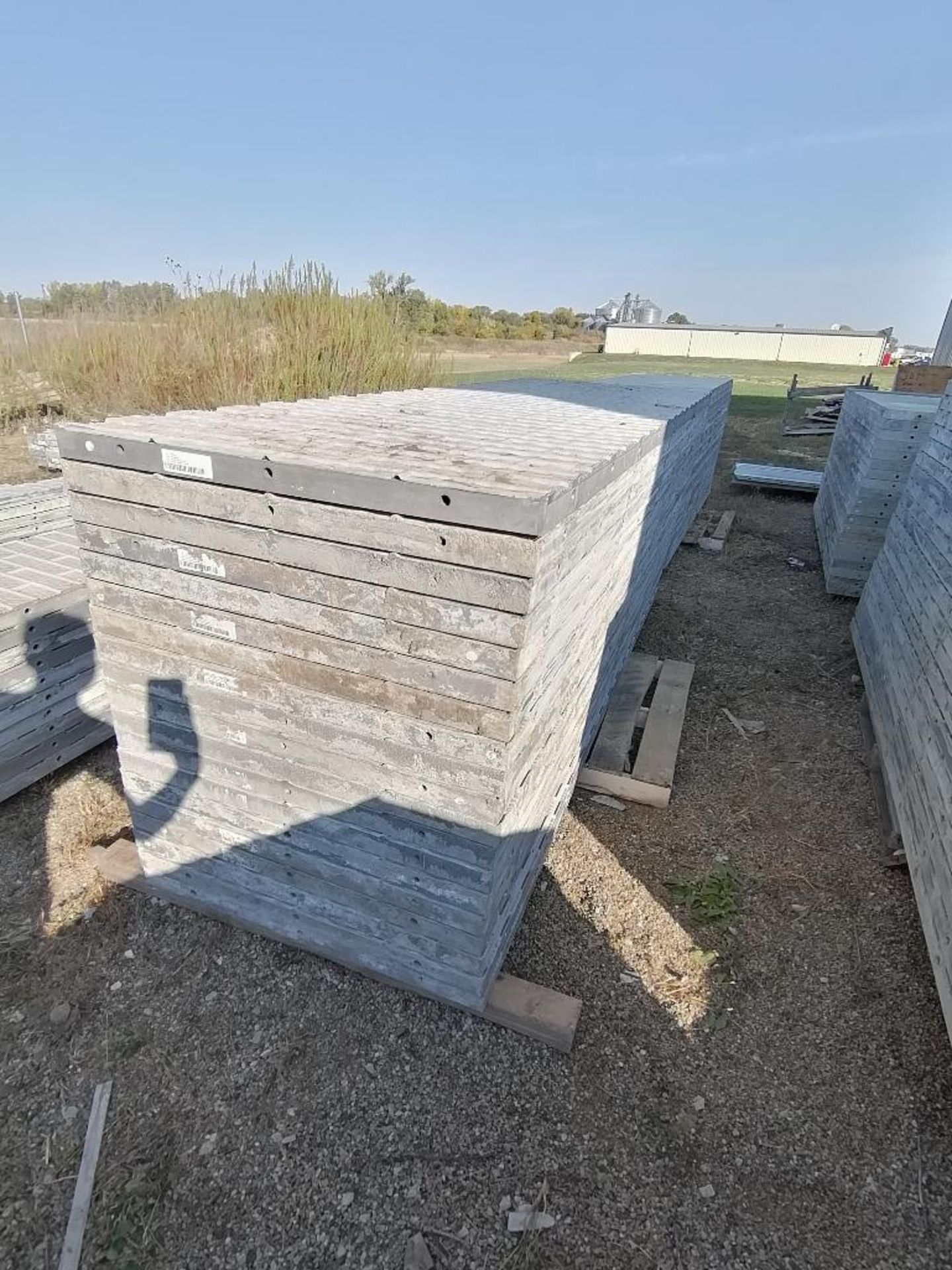 (19) 36" x 9' Precise Textured Brick Aluminum Concrete Forms 6-12 Hole Pattern. Located in Woodbine, - Image 4 of 7