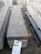 (4) 8" x 4' Tuf-N-Lite Smooth Aluminum Concrete Forms 6-12 Hole Pattern. Located in Ixonia, WI