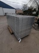 (20) 36" X 8' NEW Badger Smooth Aluminum Concrete Forms 6-12 Hole Pattern. Located in Mt.