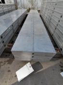 (3) 12" x 8' NEW Badger Smooth Aluminum Concrete Forms 6-12 Hole Pattern. Located in Mt. Pleasant,