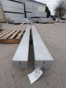 (2) 6" X 8' & (2) 5" X 8' NEW Badger Smooth Aluminum Concrete Forms 8" Hole Pattern. Located in