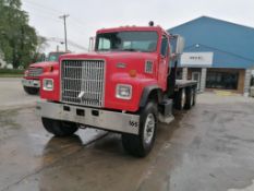 1999 International Flat Bed Truck, Model 5000 SFA, VIN #1HTTWAHT7XJ003422, 224208 Miles, Cummins M11