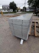 (13) 24" X 9' NEW Badger Smooth Aluminum Concrete Forms 6-12 Hole Pattern. Located in Mt.