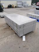 (8) 30" X 6' NEW Badger Smooth Aluminum Concrete Forms 6-12 Hole Pattern. Located in Mt. Pleasant,