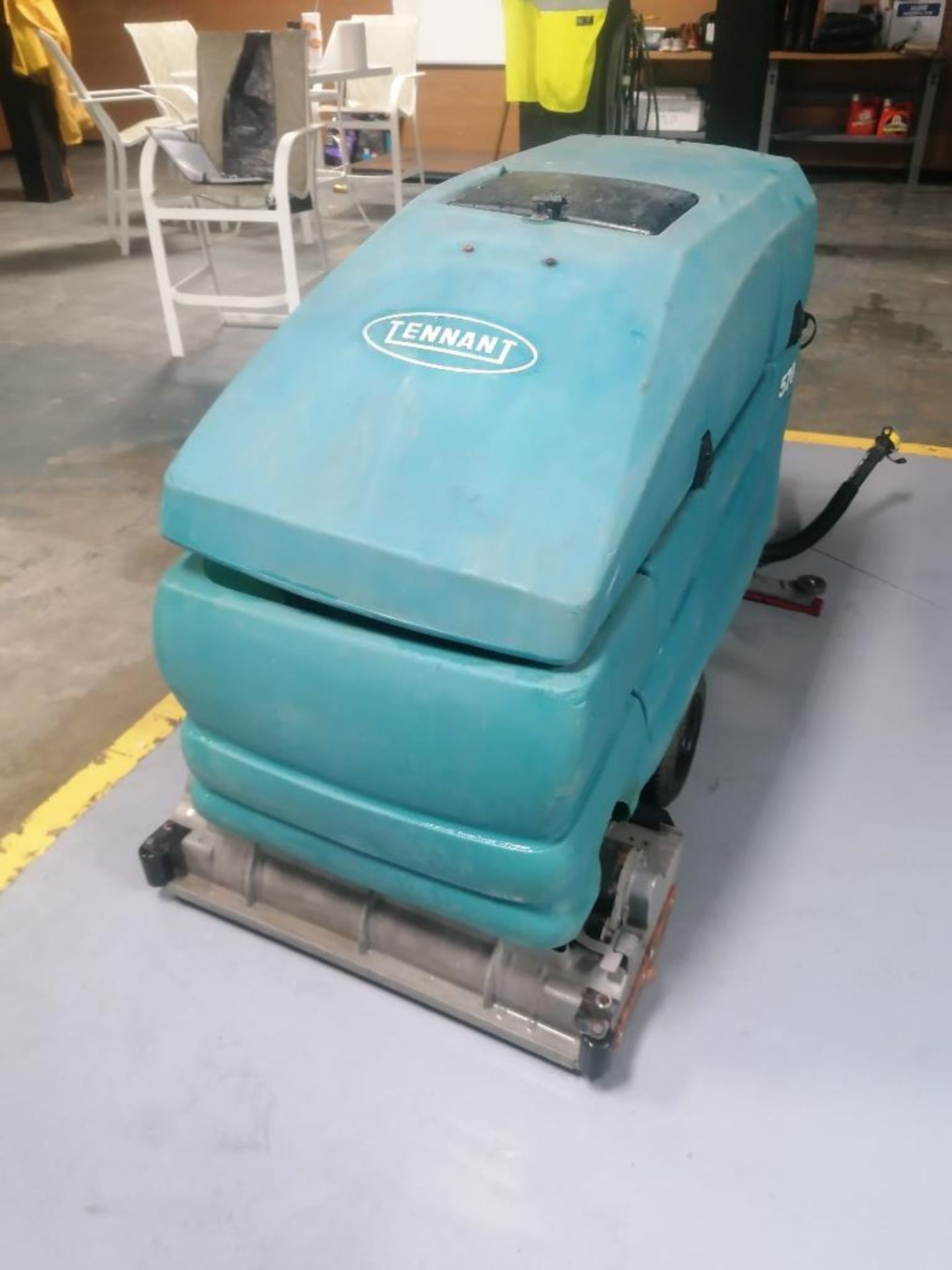 Tennant 5700 Floor Scrubber, Serial #15394, 36 V. Located in Mt. Pleasant, IA. - Image 3 of 16