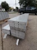 (10) 16" X 9' NEW Badger Smooth Aluminum Concrete Forms 6-12 Hole Pattern. Located in Mt.