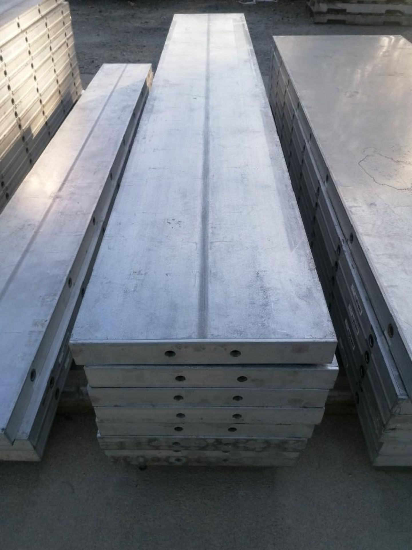 (8) 16" x 8' NEW Badger Smooth Aluminum Concrete Forms 6-12 Hole Pattern. Located in Mt. Pleasant, - Image 2 of 4