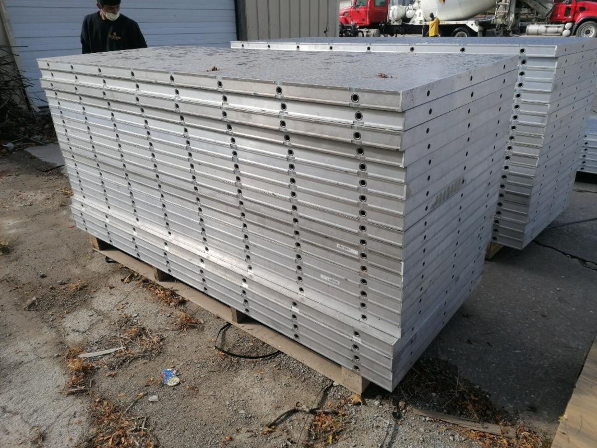 (20) 36" x 8' NEW Badger Smooth Aluminum Concrete Forms 6-12 Hole Pattern. Located in Mt. - Image 3 of 6